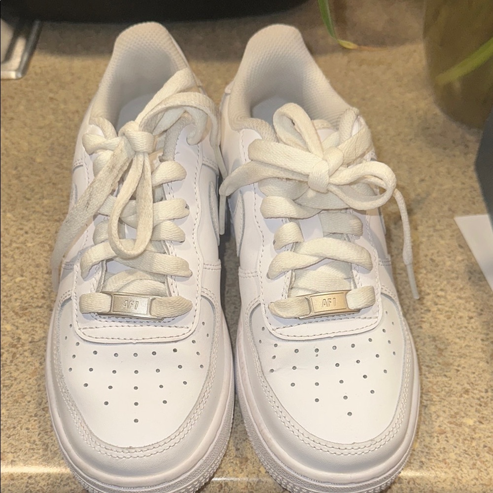 Air Force Ones Kids White Sneakers